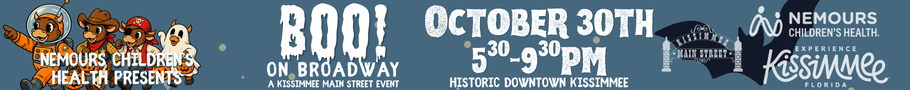 Boo! on Broadway Boo! on Broadway – Downtown Kissimmee's Spooktacular Halloween Event on October 30th!